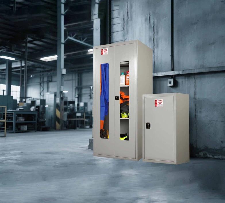 12-Gallon Emergency Equipment Yellow PPE Storage Cabinet 12-Gallon Emergency Equipment Yellow PPE Storage Cabinet