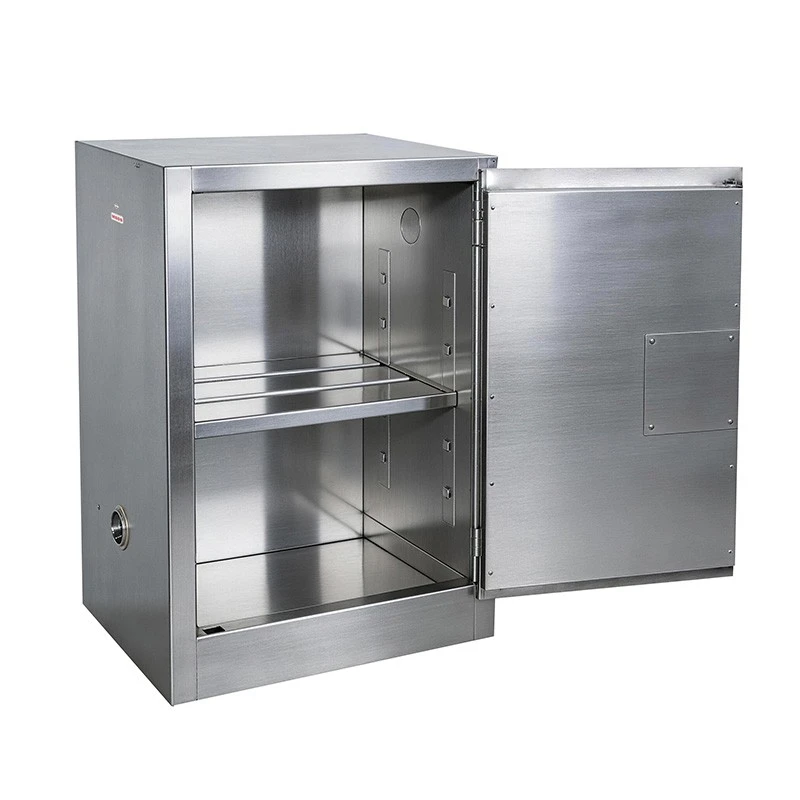 Stainless Steel Flammable Liquid Storage Cabinet 12 Gal | WA810120Gy | SYSBEL best