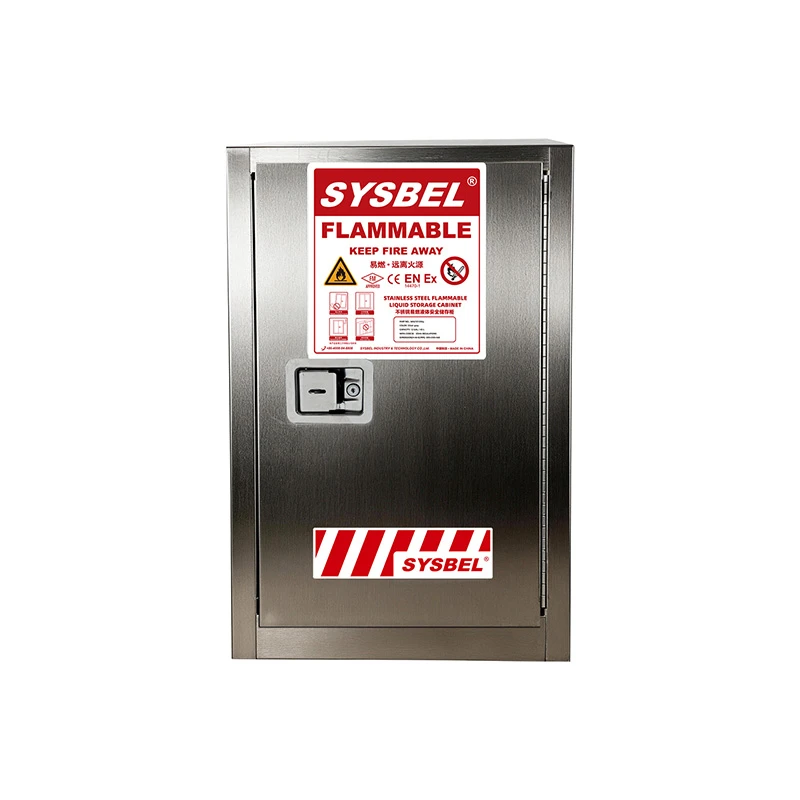 Dulap de depozitare a lichidelor inflamabile din oțel inoxidabil 12 Gal|WA810120Gy|SYSBEL
